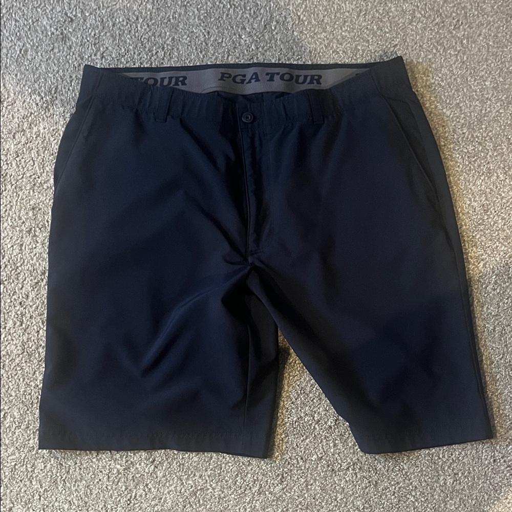 PGA Tour Men's Dark Blue Athletic Shorts